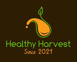 Healthy Orange Juice  logo design