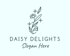 Perfume Daisy Flower logo