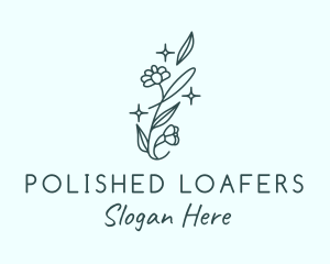 Perfume Daisy Flower logo design