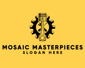 Piston Cog Repair logo design