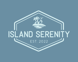 Tropical Island Beach logo design