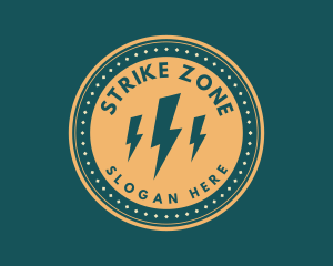 Retro Power Electric Energy  logo design