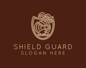 Medieval Armor Shield  logo design