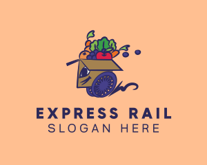 Express Healthy Food Delivery logo design