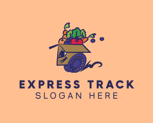 Express Healthy Food Delivery logo design