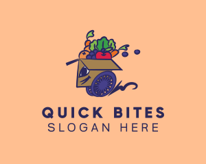 Express Healthy Food Delivery logo design