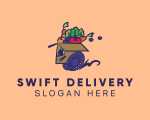 Express Healthy Food Delivery logo design