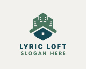 Home Roof Apartment  logo design