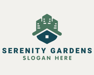 Home Roof Apartment  logo design