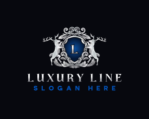 Luxury Ornamental Deer logo design