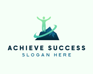 Leader Success Mountain logo design