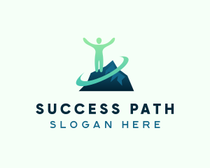 Leader Success Mountain logo design