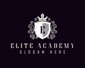 Shield Crown Academy logo design
