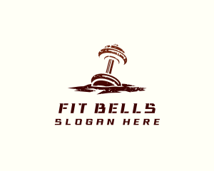 Heavy Dumbbell Fitness logo design