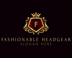 Premium Crown Shield logo design