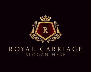 Premium Crown Shield logo design