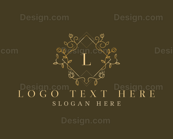 Premium Floral Jewelry Logo