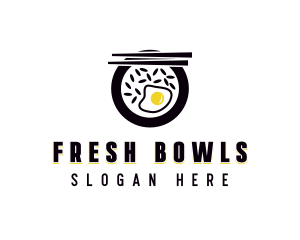 Asian Rice Bowl logo design