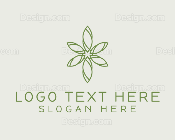 Green Garden Flower Logo