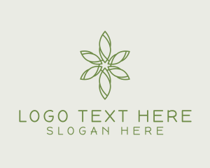 Green Garden Flower  logo