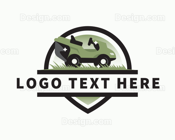 Lawn Mower Landscaping Logo