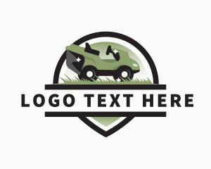 Lawn Mower Landscaping Logo