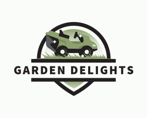 Lawn Mower Landscaping logo design