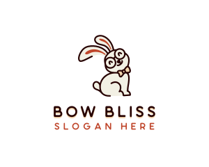 Bunny Rabbit Eyeglasses logo design