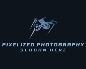 Aerial Camera Drone logo design