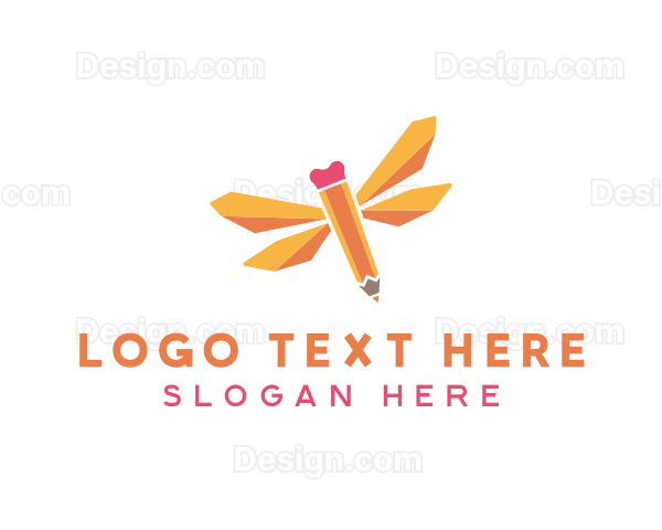 Dragonfly Pencil Learning Logo