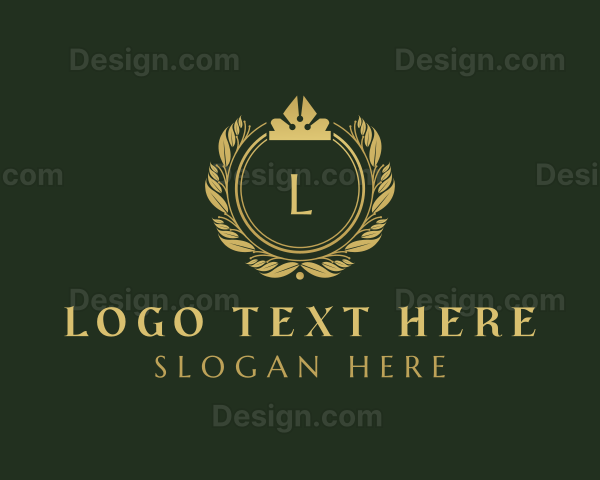 Royal Shield Wreath Boutique Logo