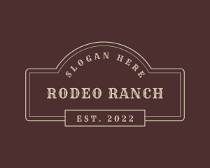 Cowboy Farm Ranch SIgnage logo design