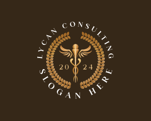 Medical Caduceus Health logo design