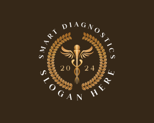 Medical Caduceus Health logo design