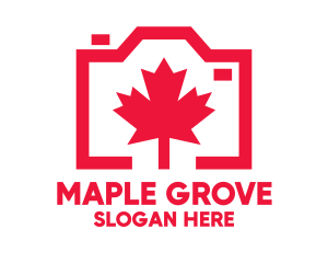 Maple Leaf Camera logo design