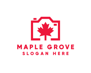 Maple Leaf Camera logo design