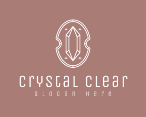 Sparkly Crystal Emblem logo design