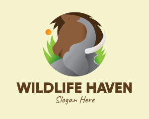 Elephant & Horse Wildlife logo