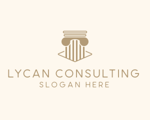 Legal Consulting Column logo design