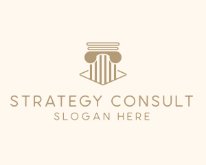 Legal Consulting Column logo design