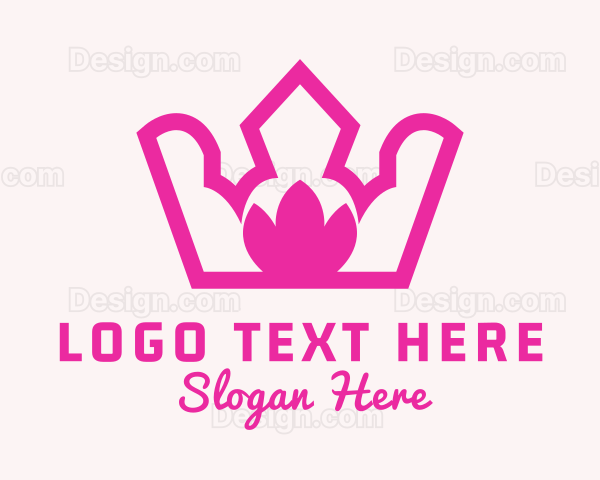 Pink Lotus Crown Logo