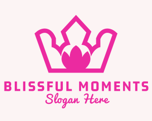 Pink Lotus Crown Logo