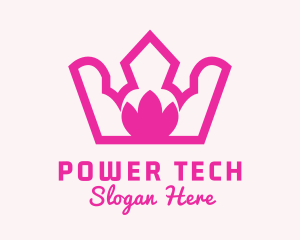 Pink Lotus Crown Logo