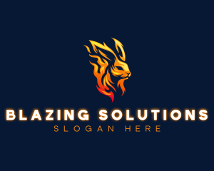 Blazing Fire Rabbit logo