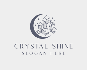 Moon Crystal Gemstone logo