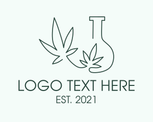 Green Laboratory Weed  logo