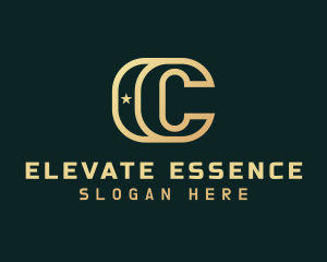 Golden Agency Letter C Logo