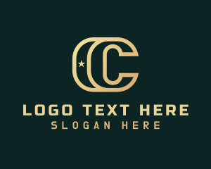 Agency - Golden Agency Letter C logo design