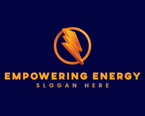 Lightning Bolt Power logo design