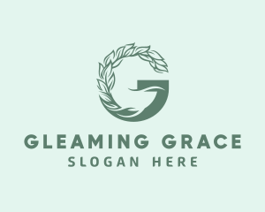 Herbal Leaf Letter G logo design